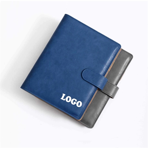 PU Leather loose-leaf Notebook(A5)with card pockets - Image 3