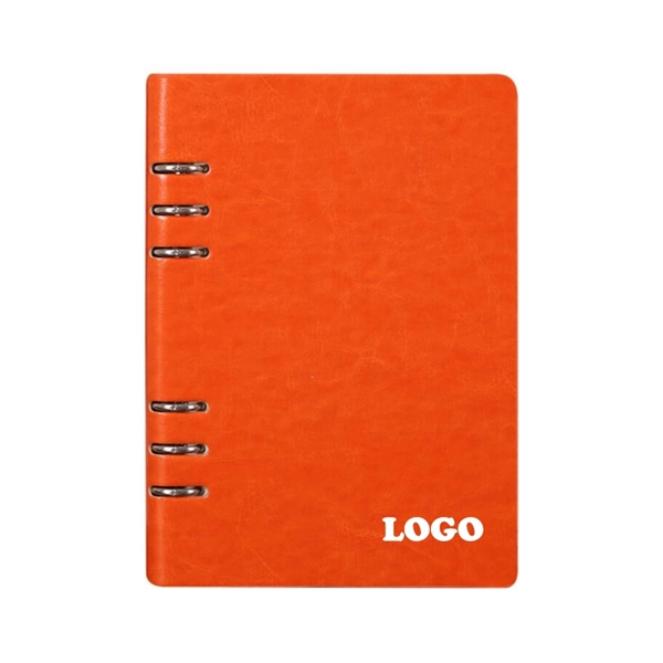 PU Leather loose-leaf Notebook(A5) - Image 2