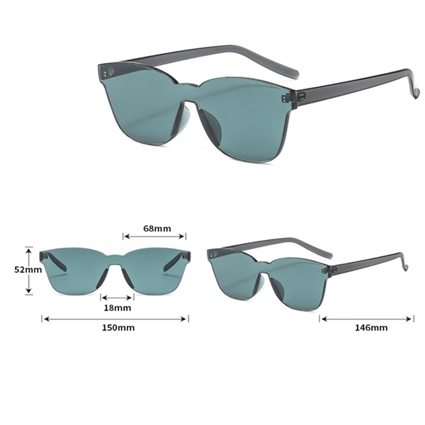 PC Adult Rimless Sunglasses - Image 3