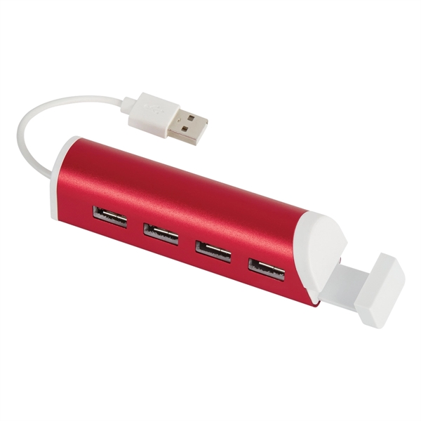 4-Port Aluminum USB Hub With Phone Stand - Image 18