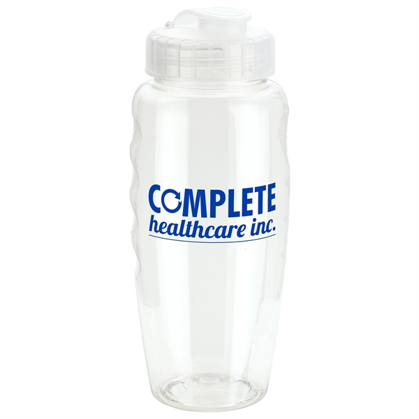 Relay 30 oz PET Eco-Polyclear™ Bottle with Super Sipper Li - Image 3
