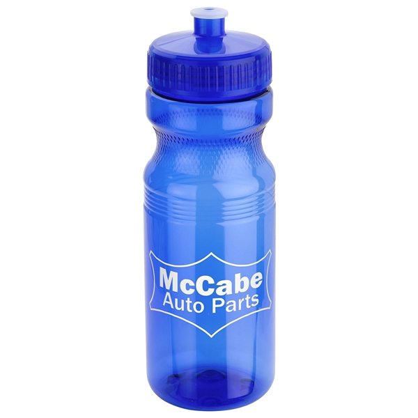 Cycler 24 oz PET Eco-Polyclear™ Bottle with Push-Pull Lid - Image 2
