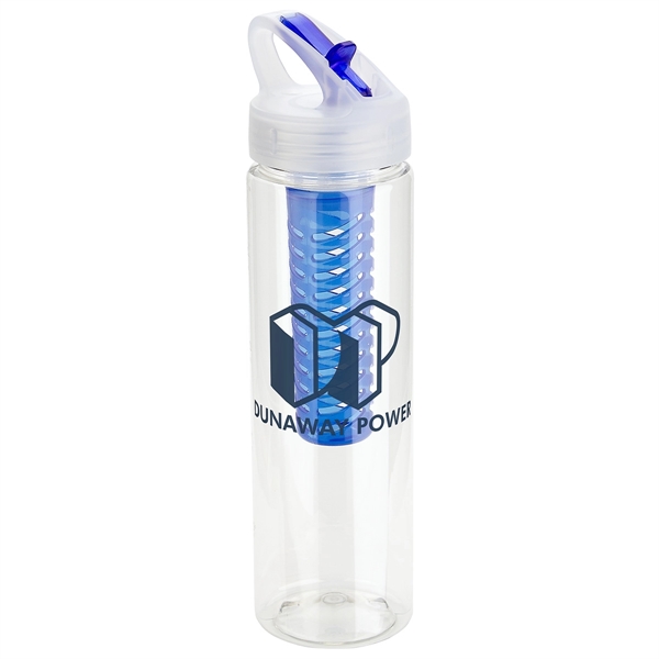Arena 25 oz PET Eco-Polyclear™ Infuser Bottle with Flip-Up - Image 2