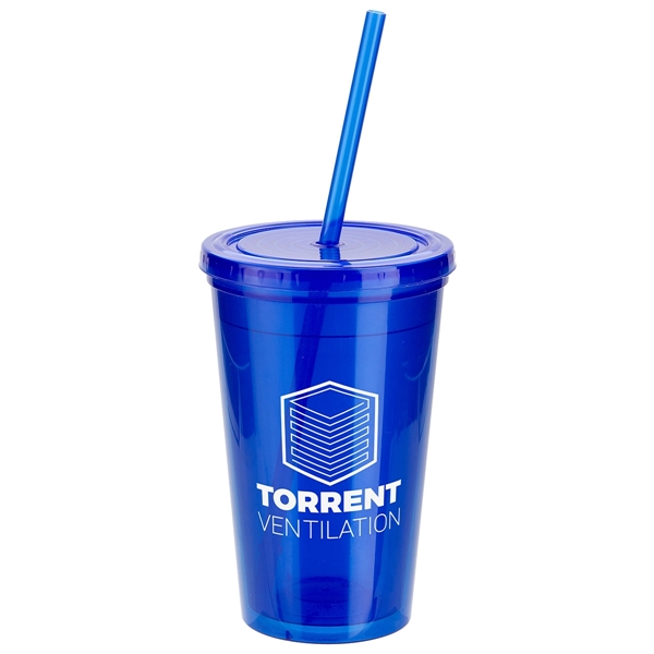Trifecta 16 oz Tumbler with Lid  Straw - Image 2