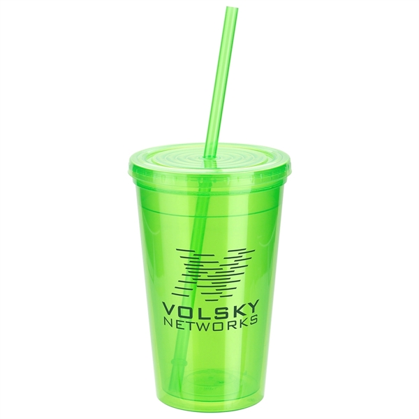 Trifecta 16 oz Tumbler with Lid  Straw - Image 5
