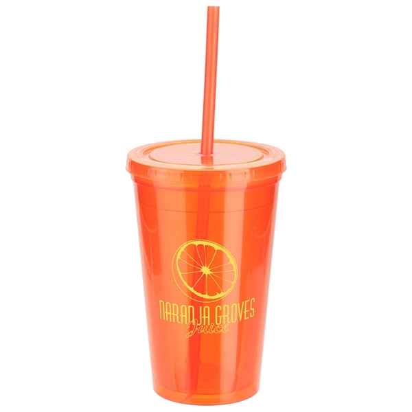 Trifecta 16 oz Tumbler with Lid  Straw - Image 6