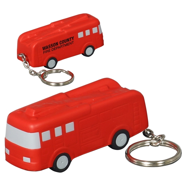 Fire Truck Stress Reliever Key Chain