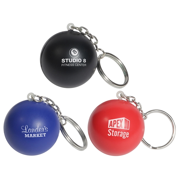 Stress Ball Key Chain - Image 1