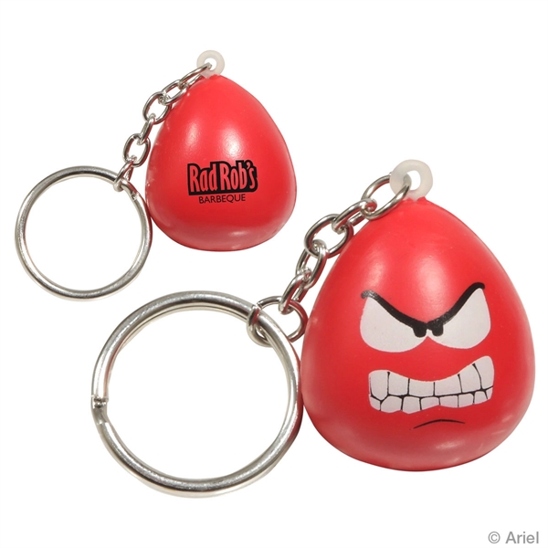 Mood Maniac Stress Reliever Key Chain-Angry