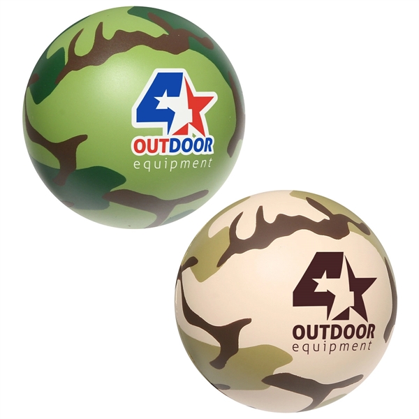 Camouflage Stress Ball - Image 1