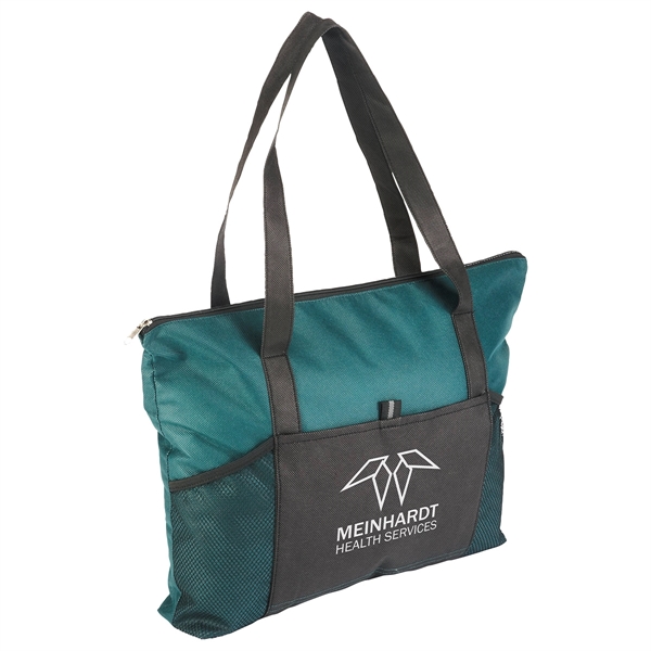 Feather Flight Zippered Tote Bag - Image 3