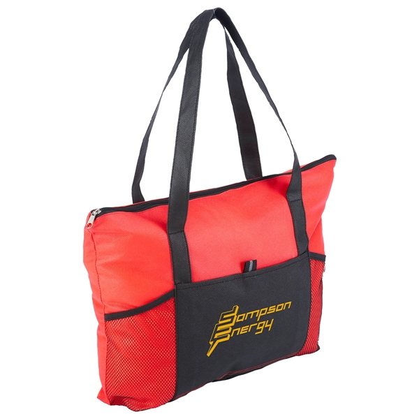 Feather Flight Zippered Tote Bag - Image 4