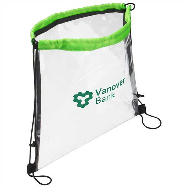 Clear Bag with Drawstring - Image 4