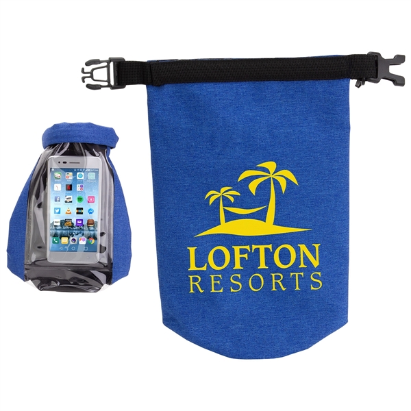 2-Liter Waterproof Gear Bag with Touch-Thru Phone Pocket - Image 2