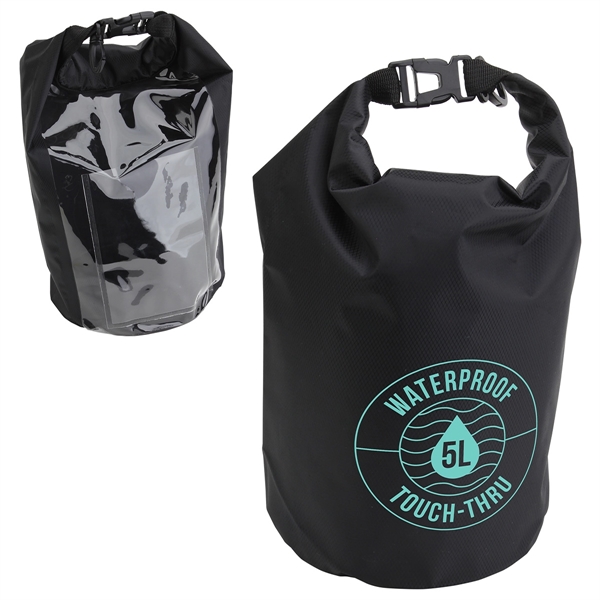 5-Liter Waterproof Gear Bag With Touch-Thru Pouch - Image 2