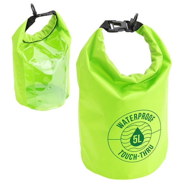 5-Liter Waterproof Gear Bag With Touch-Thru Pouch - Image 4