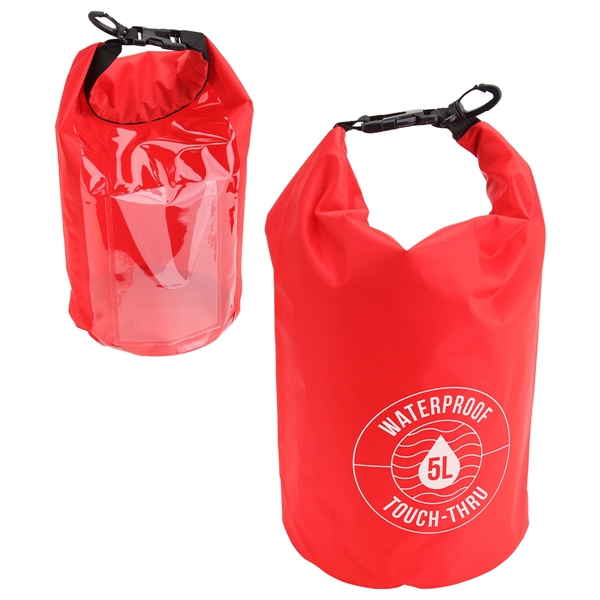 5-Liter Waterproof Gear Bag With Touch-Thru Pouch - Image 5