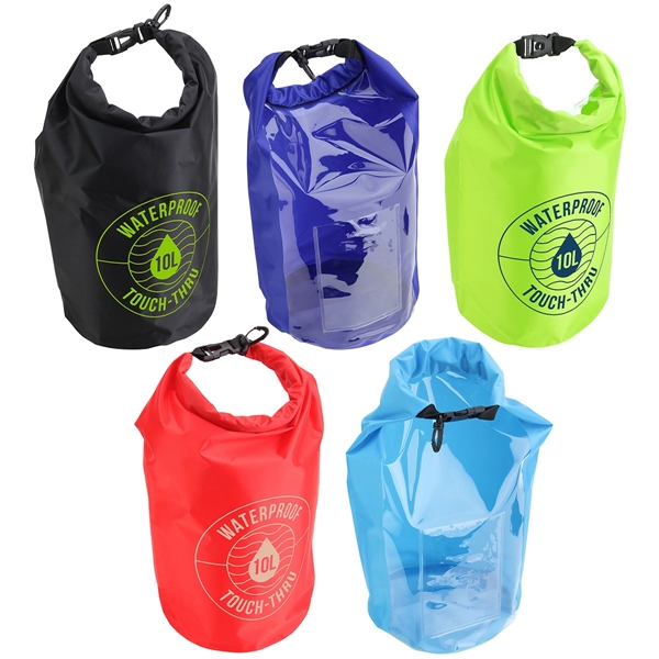 10-Liter Waterproof Gear Bag With Touch-Thru Pouch - Image 1