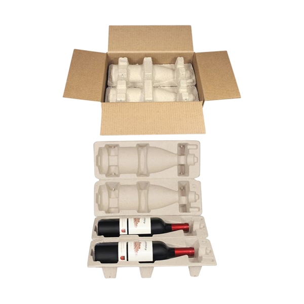2-Bottle Pulp Wine Shipper - Image 1