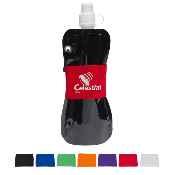 Comfort Grip Flex 16 oz Water Bottle with Neoprene Waist Sle - Image 2