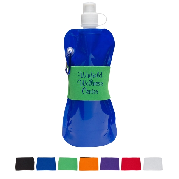 Comfort Grip Flex 16 oz Water Bottle with Neoprene Waist Sle - Image 3