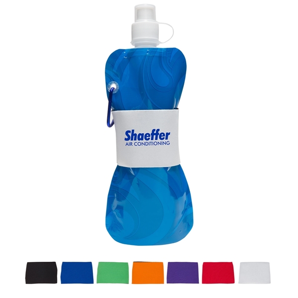Comfort Grip Flex 16 oz Water Bottle with Neoprene Waist Sle - Image 4