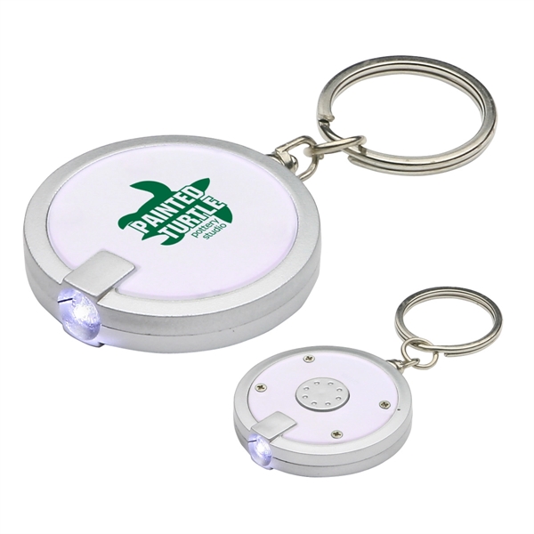 Round Simple Touch LED Key Chain - Image 5