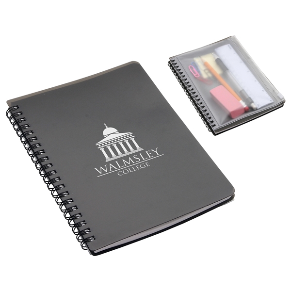 Hardcover Notebook with Pouch - Image 2