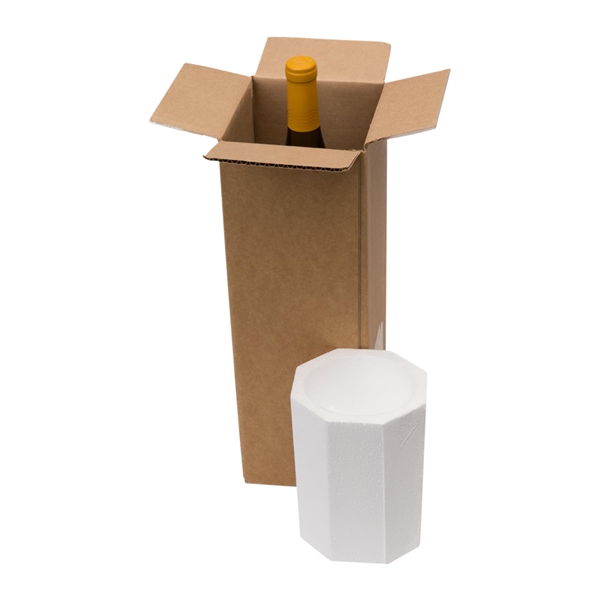 1-Bottle Styrofoam Wine Shipper - Image 1