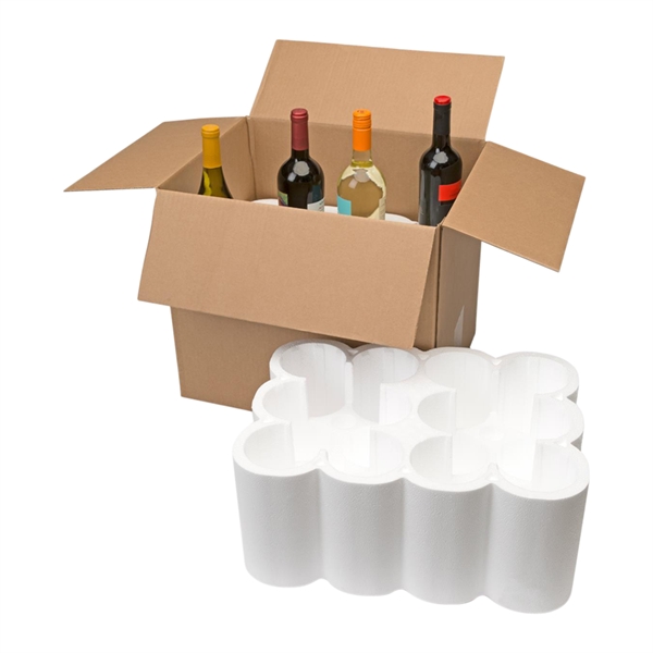 12-Bottle Styrofoam Wine Shipper