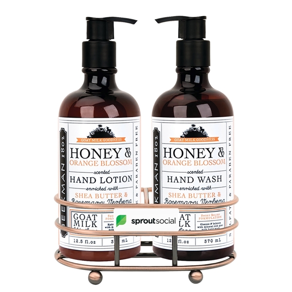 Beekman 1802 Honey & Orange Blossom Soap & Lotion Gift Set - Image 1