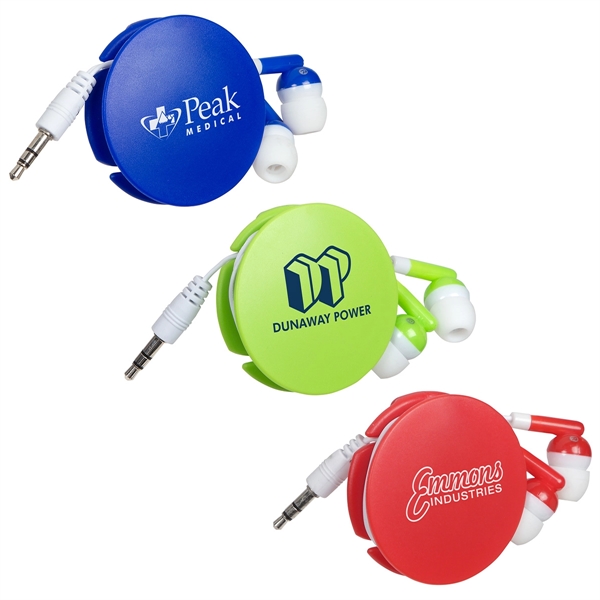 Storage Disc Clip with Earbuds - Image 1