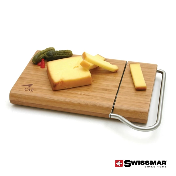 Swissmar® Cutting Board With Slicer Blade - Bamboo