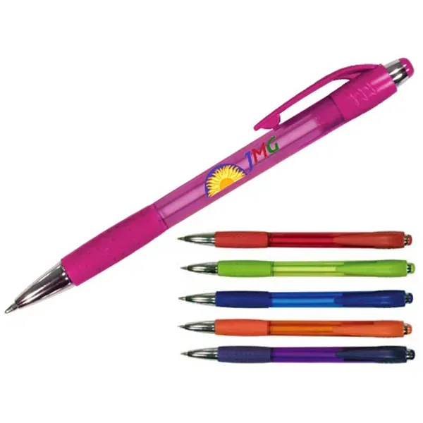 Mardi Gras Grip Pen, Full Color Digital - Image 1