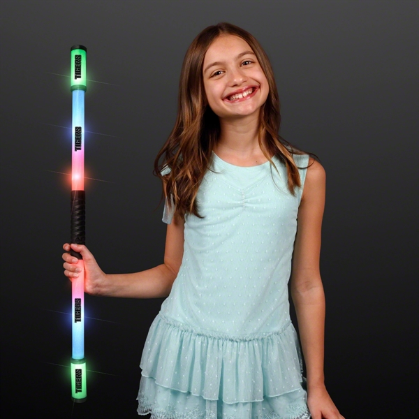 27.5" Multicolor Light Up Baton For Twirling - Image 2