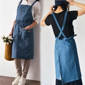 Durable multifunctional cotton denim apron for florists