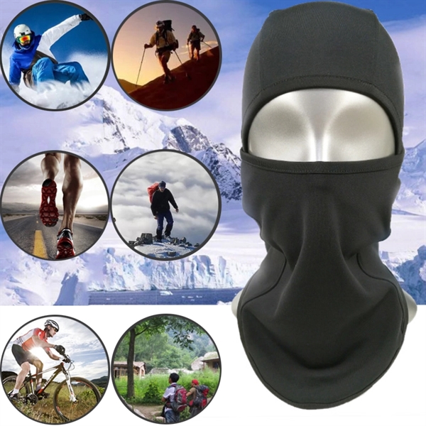 Cold Winter Ski Cycling Sports Full Face Head Neck Hood  - Image 3