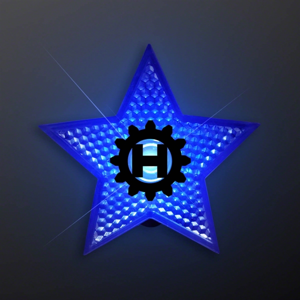LED blinking blue star clips - Image 1
