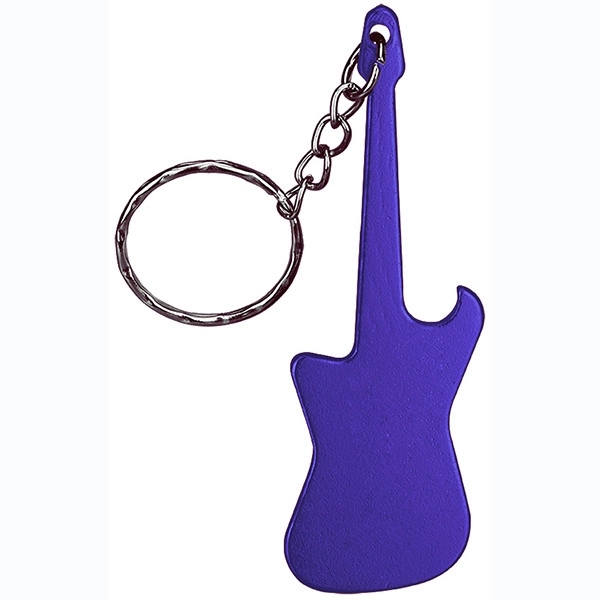 Guitar Shaped Bottle Opener Keychain - Image 2