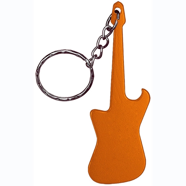 Guitar Shaped Bottle Opener Keychain - Image 3