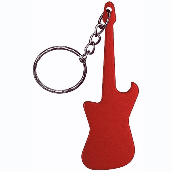 Guitar Shaped Bottle Opener Keychain - Image 6
