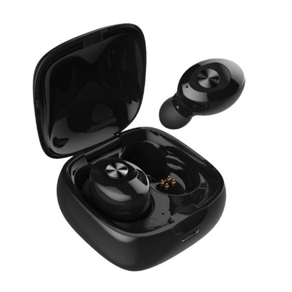 Mini True Wireless Stereo Earbud Headphones w/Charging Case  - Image 1
