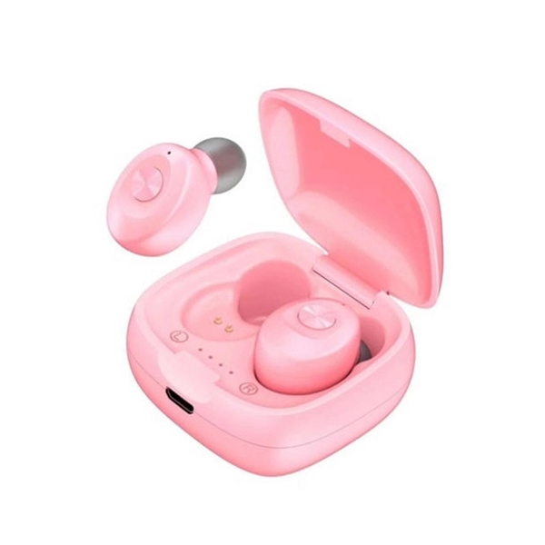 Mini True Wireless Stereo Earbud Headphones w/Charging Case  - Image 4