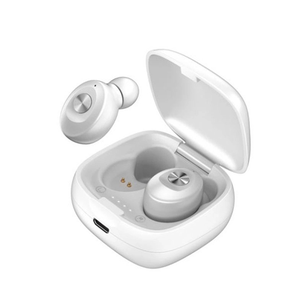 Mini True Wireless Stereo Earbud Headphones w/Charging Case  - Image 5