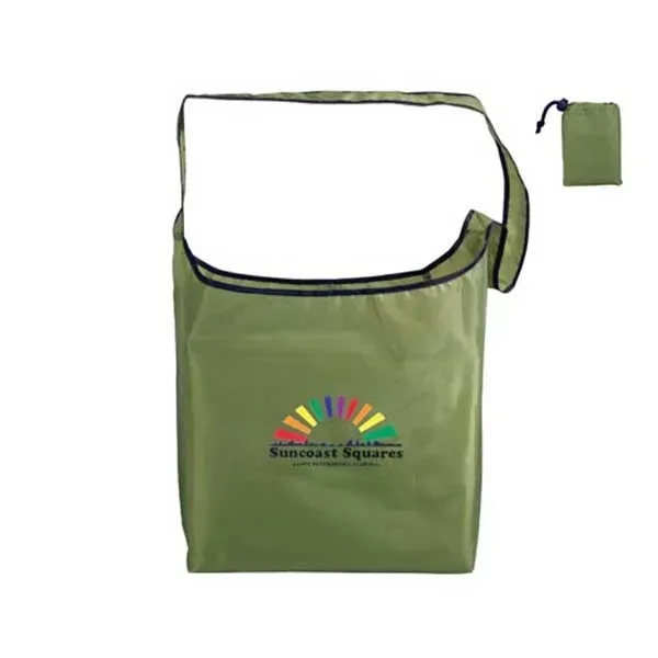 RPET Fold-Away Sling Bag, Full Color Digital - Image 1