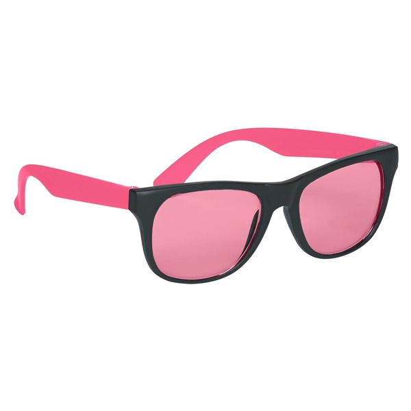 Tinted Lenses Rubberized Sunglasses - Image 17