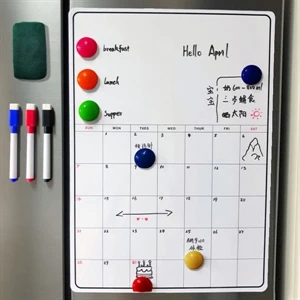 Magnetic refrigerator calendar stickers kits