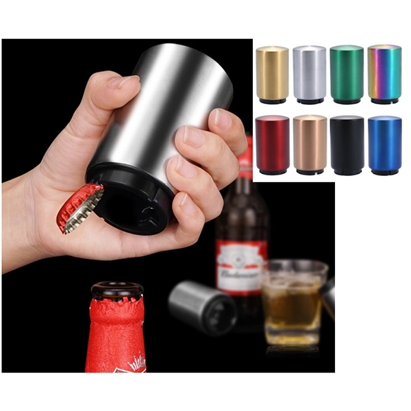 Stainless Steel Press Automatic Bottle Opener