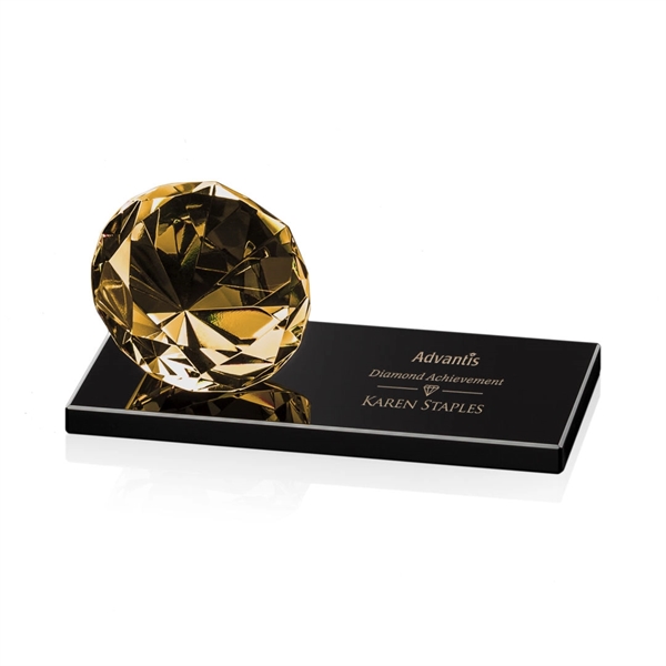Gemstone Award on Black - Amber - Image 2
