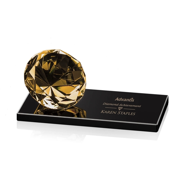 Gemstone Award on Black - Amber - Image 3
